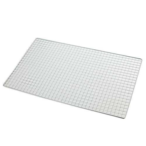 Grill Netz Rack Korb Barbecue， Wiederverwendbares Grillgitter aus Edelstahl, mehrere Größen(50x38cm) von HBALDTEDC