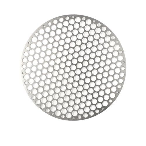 Grill Netz Rack Korb Barbecue， Wiederverwendbares Grillgitter aus Edelstahl, silberfarben, 18–30 cm(18cm) von HBALDTEDC