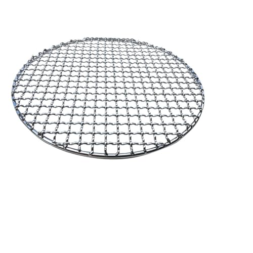 Grill Netz Rack Korb Barbecue， Wiederverwendbares rundes BBQ-Grillnetz aus Edelstahl 304, 13–40,5 cm(13cm) von HBALDTEDC