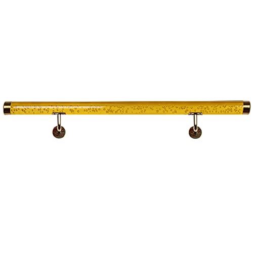 HBALDTEDC Acryl-Handlauf für Treppen, klar Acryltreppen- und Flurhandlauf an der Wand befestigtes Multicolor 0,5 bis 6,0 Meter(Yellow,2.0M/6.6Ft) von HBALDTEDC