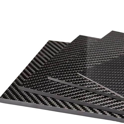 HBALDTEDC Carbon Fiber Sheet Board Platte, 0,2–10 mm Glatte, glänzende, Matte Carbonplattenplatten, Carbonfaserplatten(50x50x4.5mm) von HBALDTEDC