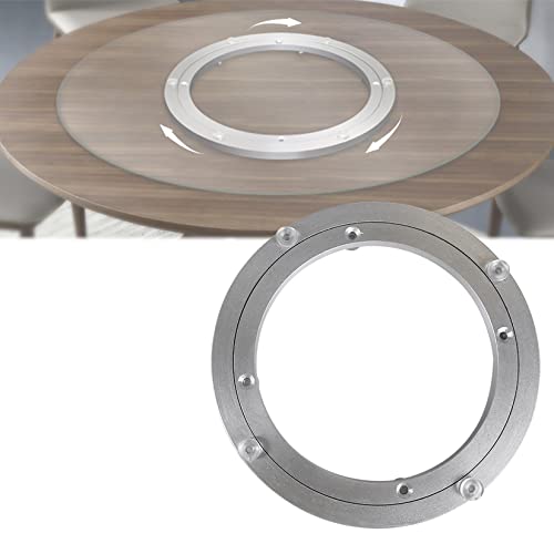 HBALDTEDC Drehtisch Lager Basis, Aluminiumlegierung-Drehteller-Lagerbasis, silberfarben, mehrere Größen, 360-Grad-Drehung(120 Mm) von HBALDTEDC