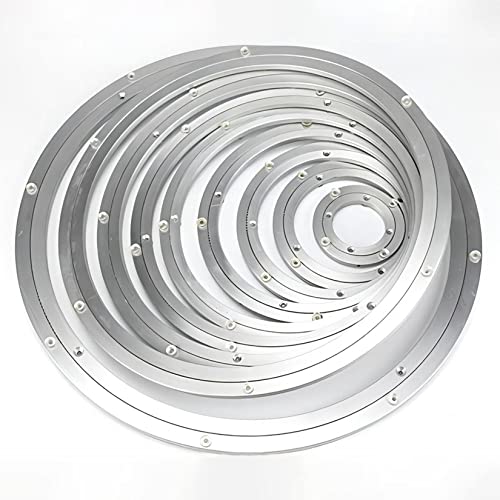 HBALDTEDC Drehtisch Lager Basis, Drehteller-Kugellager aus Aluminiumlegierung, Silber, mehrere Größen(45Cm) von HBALDTEDC