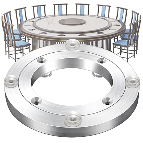HBALDTEDC Drehtisch Lager Basis, Plattenspieler-Basislager, Aluminiumlegierung, Silber, mehrere Größen, 12-100 cm, mit Gummiauflage(70 cm) von HBALDTEDC