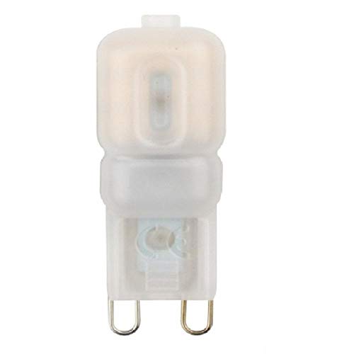 HBALDTEDC Halogen-Glühbirnen, 10er-Pack LED-Glühbirne G4 und G9 3 W und 5 W AC DC 12 V 220 V 240 V Transparent und Milchig Kalt Warm Weiß(G9-3w-ac220-240v (Milky),Cold White) von HBALDTEDC