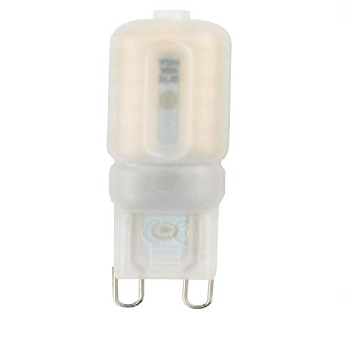 HBALDTEDC Halogen-Glühbirnen, 10er-Pack LED-Glühbirne G4 und G9 3 W und 5 W AC DC 12 V 220 V 240 V Transparent und Milchig Kalt Warm Weiß(G9-5w-ac220-240v (Milky),Cold White) von HBALDTEDC