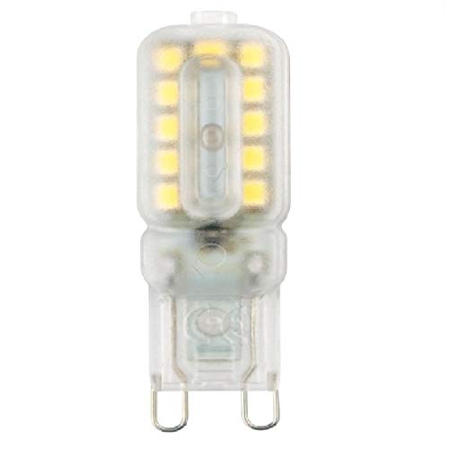 HBALDTEDC Halogen-Glühbirnen, 10er-Pack LED-Glühbirne G4 und G9 3 W und 5 W AC DC 12 V 220 V 240 V Transparent und Milchig Kalt Warm Weiß(G9-5w-ac220-240v (Transparent),Cold White) von HBALDTEDC