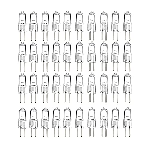 HBALDTEDC Halogen-Glühbirnen, G5.3 24V Kapsel-Halogenlampen 20W-250W 40er-Pack(G5.3-24v-250w) von HBALDTEDC