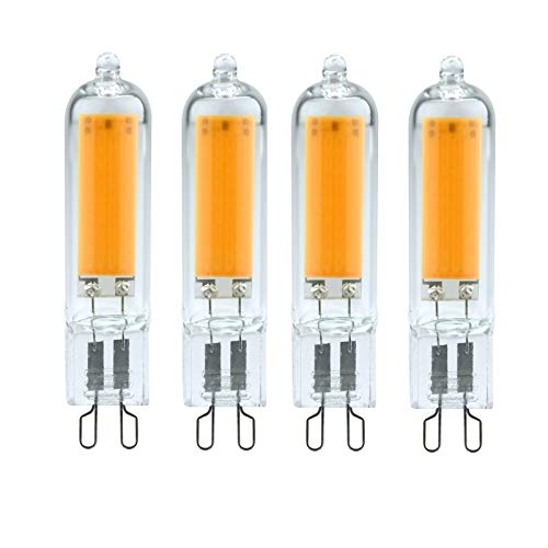 HBALDTEDC Halogen-Glühbirnen, LED-Lampe G4 G9 3W 6W 220V Ersetzen Sie 40W 60W for Pendelleuchte Kronleuchter(G9-3w-220v,Warm White) von HBALDTEDC