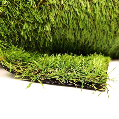 HBALDTEDC Kunstrasen Sieht aus wie EIN künstlicher Rasen， 25 cm Rasenteppiche for drinnen und draußen for die Terrasse mit Drainagelöchern(80x200cm) von HBALDTEDC