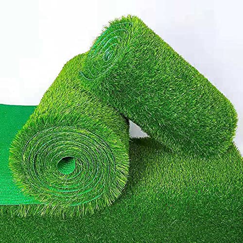 HBALDTEDC Kunstrasen Sieht aus wie EIN künstlicher Rasen， Gartenrasenlandschaft, Kunstrasen, Matte for drinnen und draußen,(2x14m(6.56x45.93ft)) von HBALDTEDC