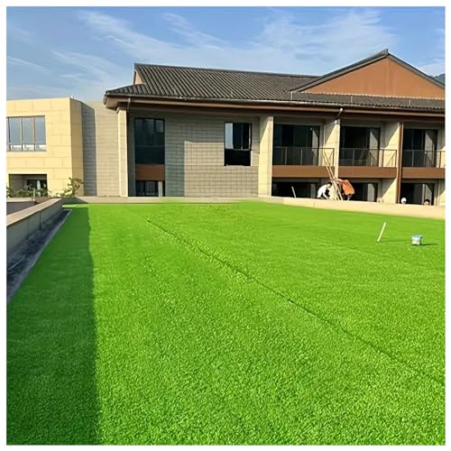 HBALDTEDC Kunstrasen Sieht aus wie EIN künstlicher Rasen， Premium-Rasen for Garten, Spielplatz und Balkon. Umweltfreundlich. Langlebig. Pflegeleicht.(1x10m) von HBALDTEDC