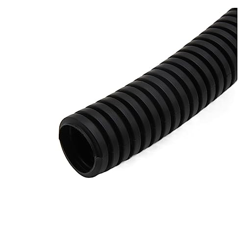 HBALDTEDC PVC-Stahldraht-Helix-Flexibles Schlauchrohr, 1/5/10M 7,5 mm - 34,5 mm PP-isolierter Wellrohr-Drahtschlauch(Black,AD 18.5 X ID 14.3MM-5 Meters) von HBALDTEDC