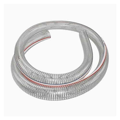 HBALDTEDC PVC-Stahldraht-Helix-Flexibles Schlauchrohr, 1M 3M 5M 8M 10M PVC Transparent Stahl Draht Schlauch Dicke Wasser Pumpe Öl Rohr(Id16mmxod21mm 5M) von HBALDTEDC