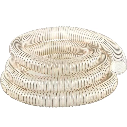 HBALDTEDC PVC-Stahldraht-Helix-Flexibles Schlauchrohr, 1M PU Flexibler Rohrleitungsschlauch Wandstärke 1,2 mm Innendurchmesser: 76 mm(Inner Diameter: 55mm) von HBALDTEDC
