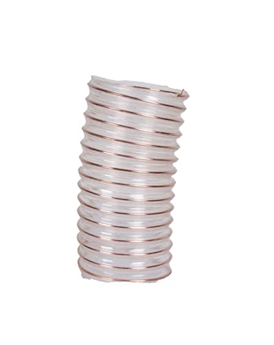 HBALDTEDC PVC-Stahldraht-Helix-Flexibles Schlauchrohr, PU Flexible Absaugung Holzbearbeitung Innendurchmesser 25-200mm(40mm x 0.93mm) von HBALDTEDC