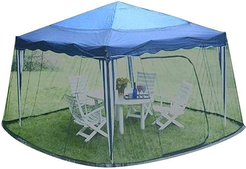 HBALDTEDC Patio Regenschirm Bildschirm Netting Abdeckung, Baldachin-Sonnenschutznetzzelt for den Garten im Freien mit Reißverschlusseingang(B) von HBALDTEDC
