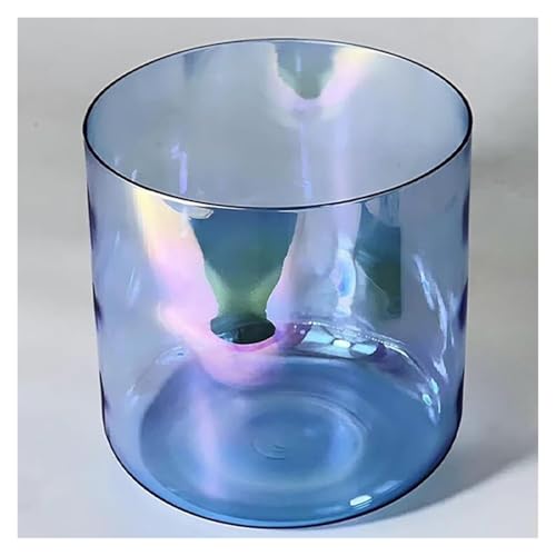 HBALDTEDC Quarz-Kristall-Klangschalen Schlägel, 6 Zoll große Alchemy Crystal Clear Blue Klangschale, 432 Hz, geeignet for Yoga-Meditation und Klangheilung, Gebet, Stressabbau(B Note) von HBALDTEDC