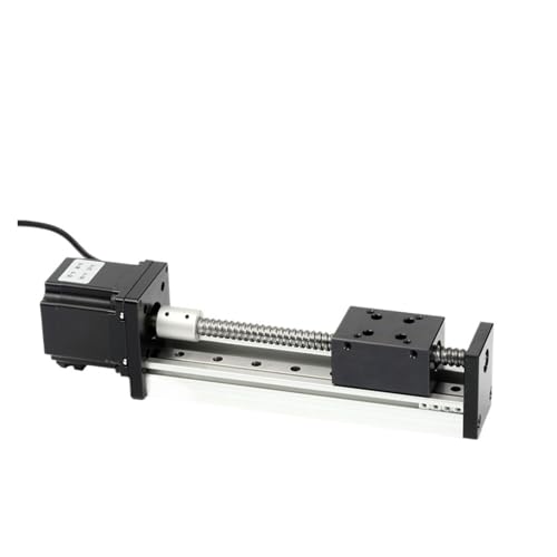 HBALDTEDC Schiebetisch Linear Rail Stage Modul, Kugelumlaufspindeln Linearführungen Gleitbewegungstisch mit Motor Mehrere Größen(1605 Effective Stroke 100) von HBALDTEDC