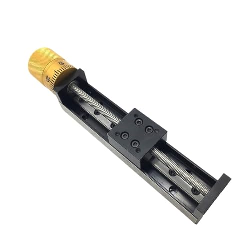 HBALDTEDC Schiebetisch Linear Rail Stage Modul, Manuelles T-Typ-Linearmodul-Handrad-Trapezschraube for CNC-3D-Drucker, 50-300 mm Hub(12mm Pitch,200mm Stroke) von HBALDTEDC
