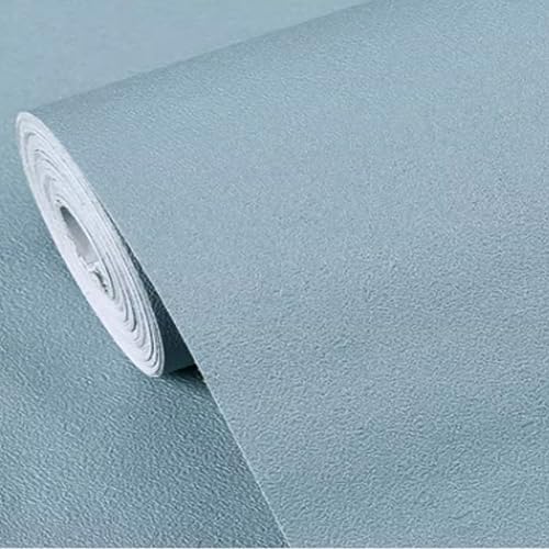 HBALDTEDC Selbstklebende Peel and Stick Wallpaper, Klebetapete, Selbstklebende, Matte Tapete, leicht abziehbare Tapete, entfernbares Kontaktpapier for Wandschrank, Kleiderschrank(Blue) von HBALDTEDC