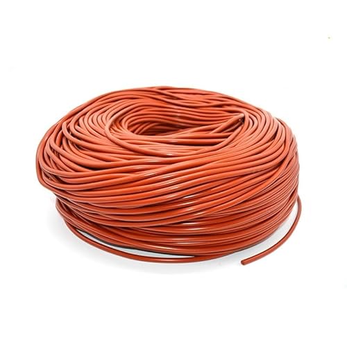 HBALDTEDC Silikonschaum Dichtungsstreifen, Schaum Silikon Gummi Isolierung Dichtung Streifen Runde Durchmesser 1-10mm Länge 10 Meter Rot(Dia 8mm) von HBALDTEDC