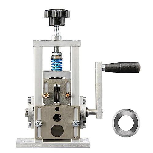 HBALDTEDC Tragbare Abisoliermaschine, Manuelle Abisoliermaschine, 1–20 mm, Abisolierzange, Handkurbel oder Bohrmaschine, angetrieben for das Recycling von Kupferschrott(1*Wire Stripper+1*Blade) von HBALDTEDC