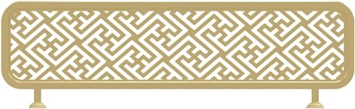 HBALDTEDC Trennwände für Speiseräume Trennwand, Niedriger Zaun Essbereich Partition Openwork Restaurant Dekorative Partition Privatsphäre(Gold-b,110cm) von HBALDTEDC