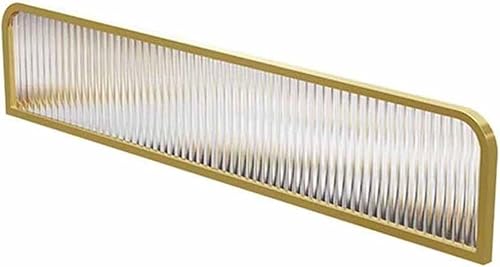 HBALDTEDC Trennwände für Speiseräume Trennwand, Sichtschutz for Arbeitsplatten, Metallrahmen, niedrige Zaunteiler(Gold,30x80cm/11.81x31.49in) von HBALDTEDC