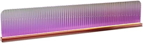 HBALDTEDC Trennwände für Speiseräume Trennwand, for Essbereiche Edelstahl Erhöhter Gang Büro Dekor Arbeitsplatte Tisch(Purple-a,59x11.8 in) von HBALDTEDC