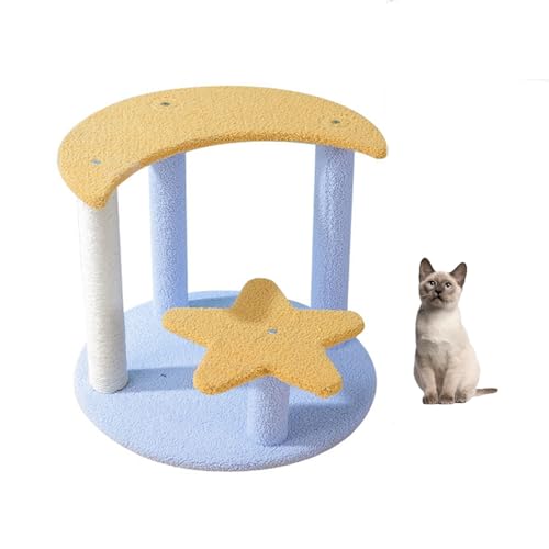 Katzenkratzbaum, Kratzbaum Stern und Mond Indoor Katze Klettergerüst Kratzbaum mehrere Größen Multicolor Katzenkratzbaum, Kratzbaum Stern und Mond Indoor Katze Klettergerüst Kratzbaum mehrere Größen Multicolor von HBALDTEDC