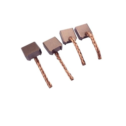 Kohlebürsten, 4 Stück 7 x 18 x 18 mm Kohlebürsten-Set for Automobil-Auto-Anlasser 4D30 Reduktion Anlasser Kohlebürste Ersatz von HBALDTEDC