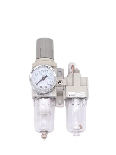 Kompressor Luftfilter Druckregler, Öl-Wasser-Abscheider Zweiteiliger Filter AC2010 AC3010 AC4010 AC5010 Mehrere Größen(AC5010-06) von HBALDTEDC