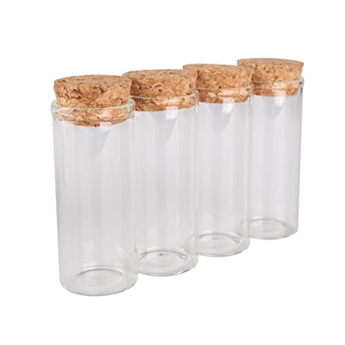 Leeres Glas Klar Reagenzglas, 5er-Pack Reagenzgläser aus Glas mit Korkdeckel, 3 cm x 7 cm, 30 ml, transparent Leeres Glas Klar Reagenzglas, 5er-Pack Reagenzgläser aus Glas mit Korkdeckel, 3 cm x 7 cm, 30 ml, transparent von HBALDTEDC