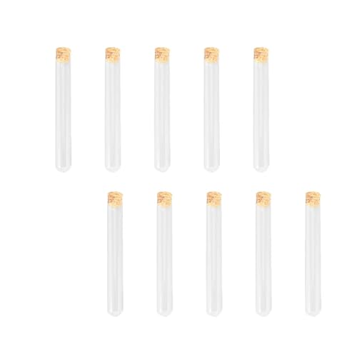 Leeres Glas Klar Reagenzglas， Labor-Reagenzgläser aus Glas, 15 x 1,5 x 1,5 cm, 10 Stück von HBALDTEDC