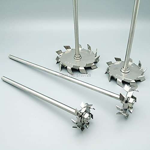 Overhead Rührstab Blender Sticks, 304 Edelstahl Overhead Labor Sägezahn Dispersion Disk Rührer Mit Stange 30-120mm(90mm disk with rod) von HBALDTEDC