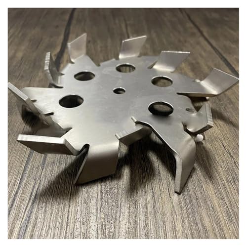 Overhead Rührstab Blender Sticks, 304 Edelstahl Overhead Rührstab Dispersion Disk Mit Guide Loch 5-18cm(6cm disk with rod) von HBALDTEDC