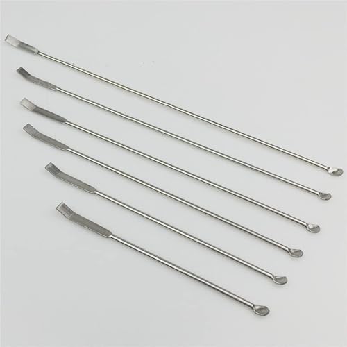 Overhead Rührstab Blender Sticks, Edelstahl-Rührstab, Mikro-Löffel, Schaber, Doppelkopf, 10 Stück, 12,5–25 cm(12.5cm) von HBALDTEDC