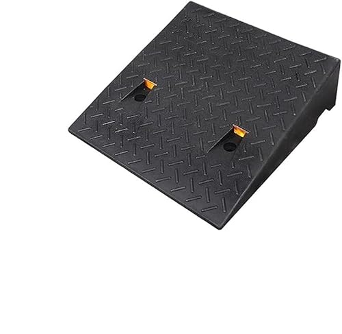 Rollstuhl-Rampe, Bordsteinschwellenrampe aus Gummi for Rollstühle mit reflektierenden Streifen for verschiedene Anwendungen, 7–15 cm(50X50X12Cm(19.7X19.7X4.7Inch)) von HBALDTEDC