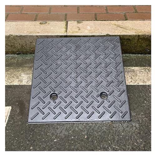 Rollstuhl-Rampe, Gummi Bordsteinrampe for Einfahrt Schwelle Rollstuhl Auto schwarz mehrere Größen(50x50x18cm) von HBALDTEDC