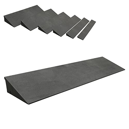 Rollstuhl-Rampe, Rollstuhlrampe Gummischwellenrampe Blau Mehrere Größen(50x14x5cm(19.7x5.5x2inch)) von HBALDTEDC