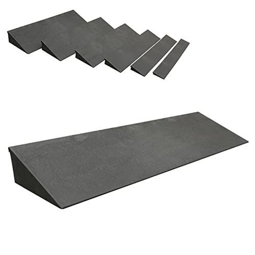 Rollstuhl-Rampe, Rollstuhlrampe Gummischwellenrampe Blau Mehrere Größen(50x16x6cm(19.7x6.3x2.4inch)) von HBALDTEDC