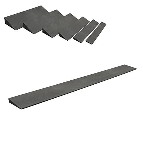 Rollstuhl-Rampe, Rollstuhlrampe Gummischwellenrampe Blau Mehrere Größen(50x6x1cm(19.7x2.4x0.4inch)) von HBALDTEDC