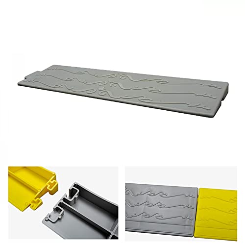 Rollstuhl-Rampe, Schwellenrampe for Kehrroboter, mehrfarbig, mehrere Größen(Grå,30x10x4.5cm/12x4x1.8") von HBALDTEDC