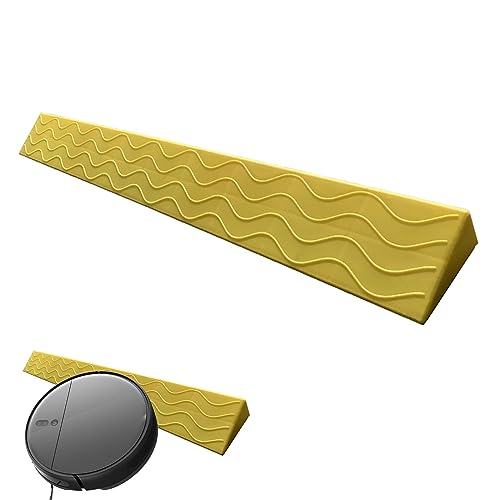 Rollstuhl-Rampe, Schwellenrampe for Rollstuhl-Scooter-Kehrroboter, mehrfarbig, mehrere Größen(Yellow,100x13x6.5cm) von HBALDTEDC