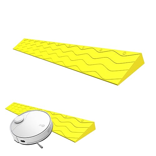 Rollstuhl-Rampe, Schwellenrampe for Rollstuhlfahrer, Scooter, strukturierte Oberfläche, for drinnen und draußen, mehrfarbig, mehrere Größen(Yellow,100x12x5.5cm) von HBALDTEDC