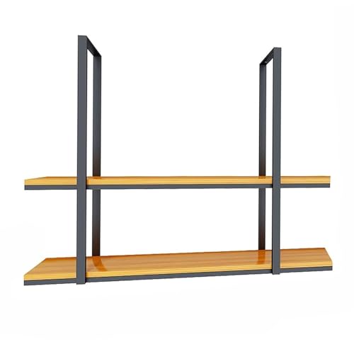 Schwebende Decke Weinglasregal Regal， Deckenhalterung 2-lagiges Lagerregal for Küchenbar, mehrere Größen(110x30x80cm) von HBALDTEDC