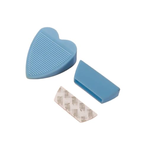 Türstopper-Keile, mit Aufbewahrungsbox und rutschfester Unterseite, Silikon-Türstopper for unter der Tür(Light Blue) von HBALDTEDC