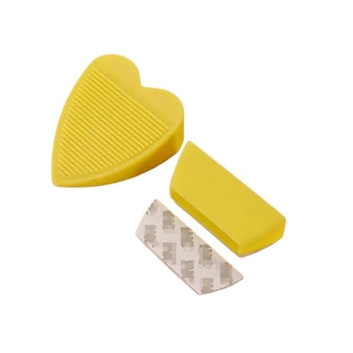 Türstopper-Keile, mit Aufbewahrungsbox und rutschfester Unterseite, Silikon-Türstopper for unter der Tür(Yellow) von HBALDTEDC