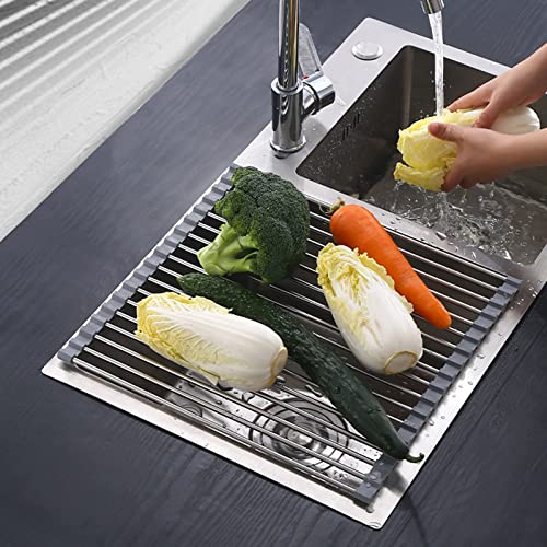 Über der Spüle Abtropfgestell, Abtropfgestell for Aufrollen über der Spüle, mehrere Größen(37 * 33.5cm) von HBALDTEDC